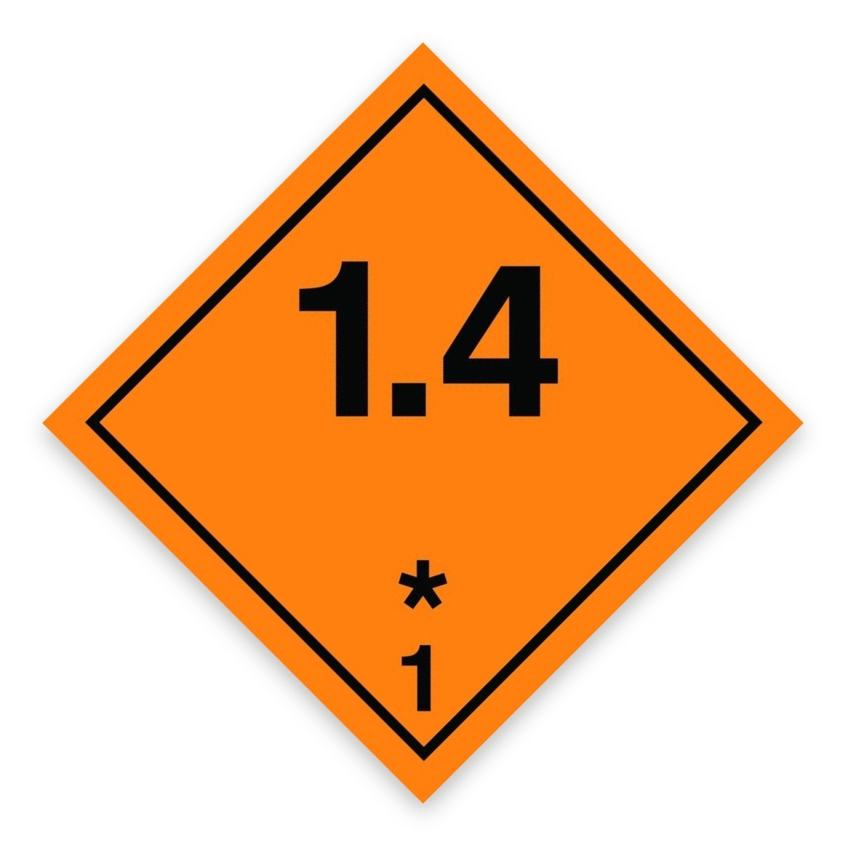 Sınıf 1.4 Patlayıcı Madde Levhası