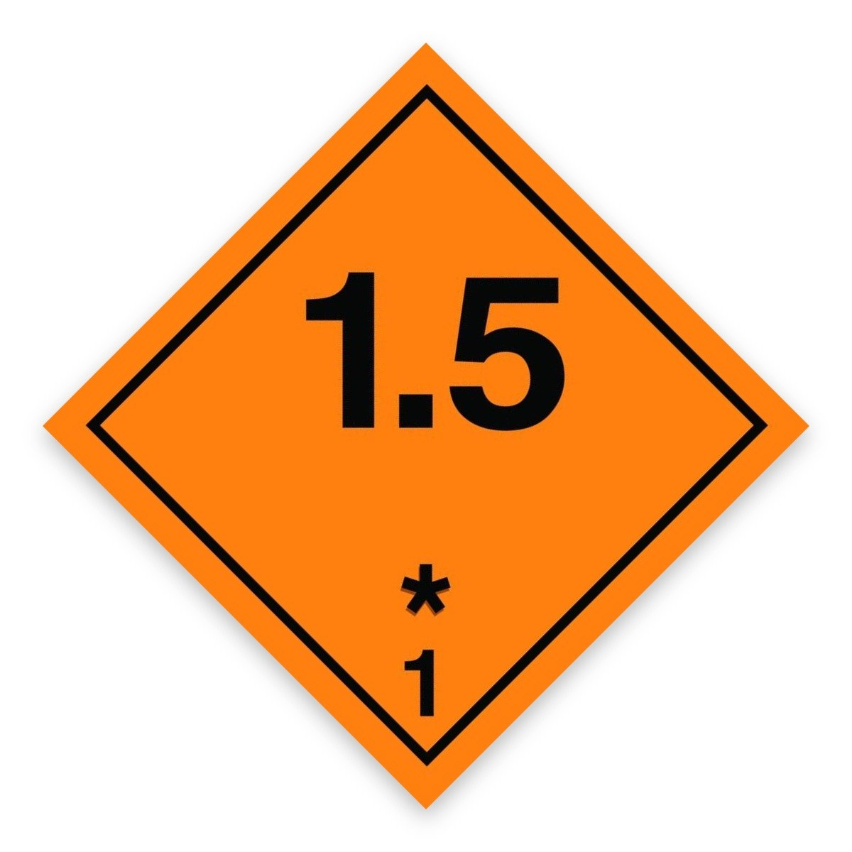 Sınıf 1.5 Patlayıcı Madde Levhası