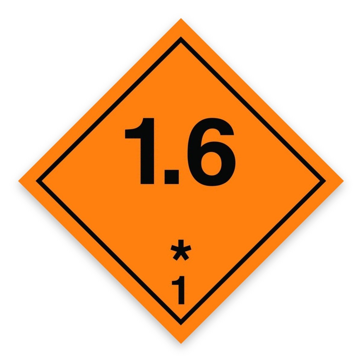 Sınıf 1.6 Patlayıcı Madde Levhası